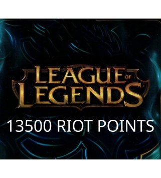 League of Legends 13500 RP Prepaid Card Key EUROPE